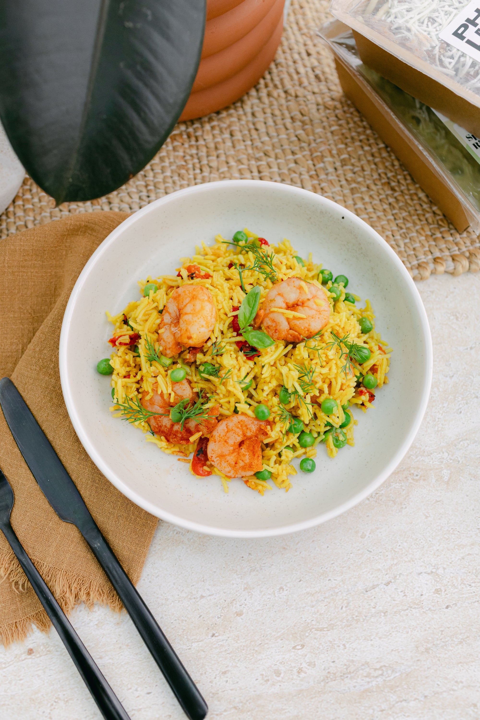 Prawn & Pea Paella